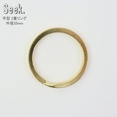 dショッピング |二重リング 平 ゴールド 25mm 真鍮 リング フラット