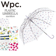 傘 レディース 長傘 おしゃれ ビニール傘 60cm Wpc. ワールドパーティー PLASTICS UMBRELLA ジャンプ傘 雨傘 透明  ビニール アンブレラ プラスティック 梅雨 雨 女の子 レイングッズ ギフト プレゼント | カテゴリ：男女兼用雨傘の販売 ... - dショッピング