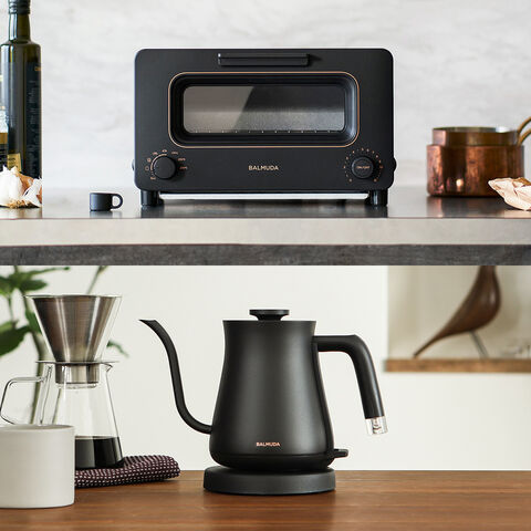 トースター シルバー・黒 BALMUDA The Toaster Pro＋The Pot セット
