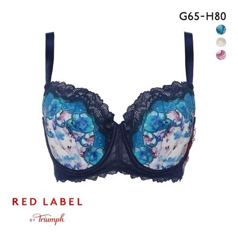 キッドブルー] 25フラワーJQ ノンワイヤー ブラジャー ソフト