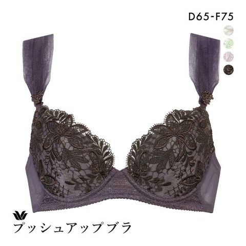 ワコール サルート Ｐ－ＵＰ ３／４カップブラ Ｆ75 PI 日本製 18AW サルート新作 G75 ショーツM P-Upプッシュアップ3⁄4カップブラセット