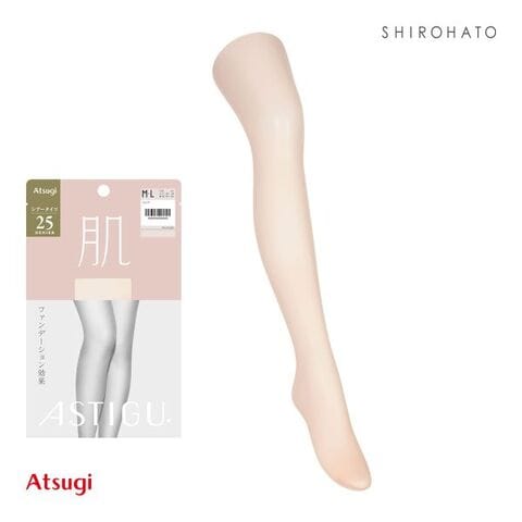 dショッピング |アツギ ATSUGI アスティーグ ASTIGU 肌 自然な素肌感 パンティストッキング シアータイツ 25デニール M-L  L-LL カテゴリ：タイツの販売できる商品 SHIROHATO（白鳩） (292A56AP7025)|ドコモの通販サイト