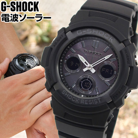 Gショック　アナログ腕時計　黒　AWG-M100B-1A CASIOBuntaro’s時計