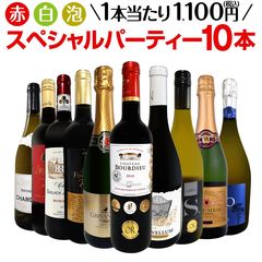 【送料無料】第45弾！必見ベストセラーバラエティ！当店代表する人気一押しワインばかりを集めた渾身の赤白泡スペシャルパーティー10本セット！