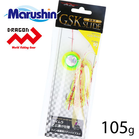 dショッピング |マルシン タイラバ GSKスライド イエローチャート 105g ラバージグ 鯛ラバ ルアー 誘導式 タイラバヘッド たいらば  のっこみ 鯛カブラ 仕掛け 高品質 ノッコミ ソルトウォーター 真鯛 甘鯛 根魚 サバフグ ホウボウ サバ 太刀魚 ワラサ スズキ マハタ ...