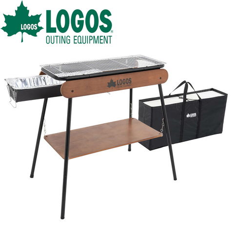 美品　LOGOS（ロゴス） アイアンウッドグリル/80XL（天板・収納バッグ付） dショッピング |ロゴス LOGOS eco-logosave アイアンウッドグリル 80XL