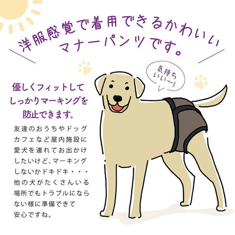 dショッピング |犬用 マナーパンツ オムツカバー ドッグウェア ウエア トイレ おしっこ オシッコ失敗 サニタリーパンツ シンプル しつけ 女の子  メス ペットグッズ 介護用品 介護グッズ 尿漏れ お出かけ 散歩 ドッグラン マナーパンツ3L FPC-D198MP カテゴリ ...