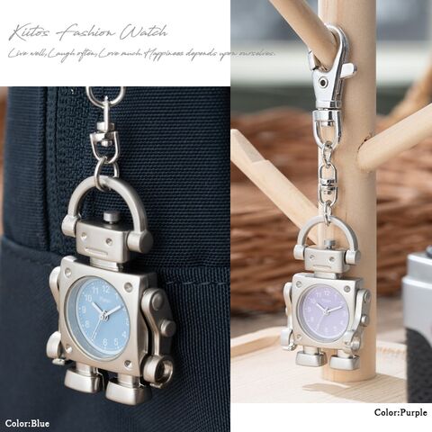 dショッピング |懐中時計 キーホルダー ロボットモチーフ バッグ