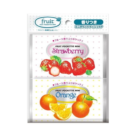 dショッピング |ダイレイ フルーツ ミニポケットティシュ 香りつき 4