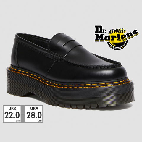 dショッピング |25%OFF ドクターマーチン 国内正規販売店 Dr.Martens RETRO PENTON QUAD DOUBLE ペントン ダブルステッチ  ローファー 30646001 | カテゴリ：の販売できる商品 | TSURUYA (3231-drm-u-30646-01)|ドコモの通販サイト