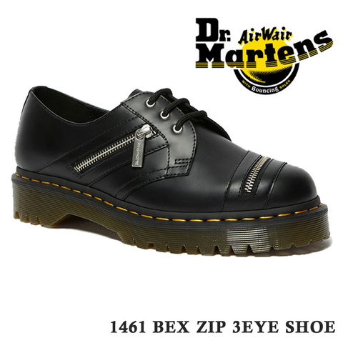 dショッピング |ドクターマーチン 国内正規販売店 レディース メンズ 1461 BEX ZIP 3EYE SHOE １４６１ ベックス ジップ  スリーホール シューズ Dr.Martens 26255001 | カテゴリ：の販売できる商品 | TSURUYA (3231-drm-mw-bex -030)|ドコモの通販サイト