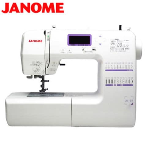 dショッピング |ジャノメ ミシン コンピュータミシン JN-51 自動糸調子 ハードケース付 JANOME【送料無料】 |  カテゴリ：の販売できる商品 | 家電のPCあきんど (328jn-51)|ドコモの通販サイト