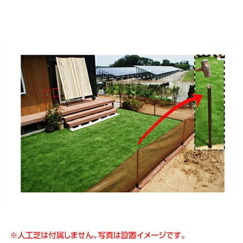 dショッピング |第一ビニール ドッグランセット 90cm×20m 茶 [カラー:茶] 【ドッグラン 柵 フェンス 家庭菜園 園芸 動物忌避 用品 猫  犬 除け 避け】【おしゃれ おすすめ】【送料無料】第一ビニール ドッグランセット 90cm×20m 茶 カテゴリ：フェンス・ラティスの販売 ...