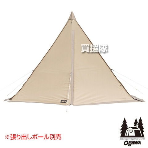 dショッピング |小川キャンパル タッソ T/C 2727 【オガワ 小川テント キャンパル ジャパン CAMPAL JAPAN テント ogawa  1～2人用 ワンポール型 アウトドア キャンプ 用品 ソロキャンプ デュオキャンプ ツーリング UV 撥水性 おしゃれ おすすめ】 |  カテゴリ：の販売できる ...