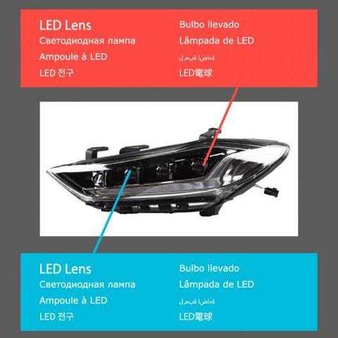 ヘッド ランプ 適用: 三菱 ランサー EX LED ヘッドライト 2009