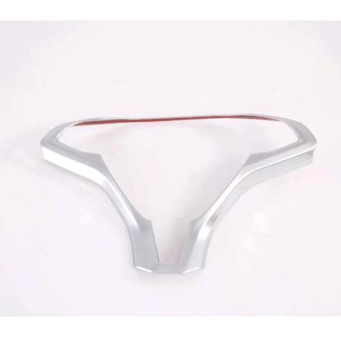 光沢 ABS ステアリング ホイール カバー フレーム 装飾 ステッカー 適用: テスラ モデル X カーボンファイバー調 AL-FF-1969 AL XEBRAD 2個セット カースタイリング ABS 光沢ステアリングホイール