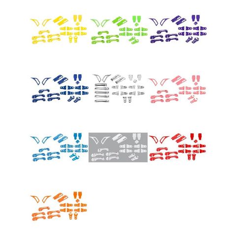 ABS カーボンファイバー カバー トリム 適用: ジープ/JEEP グランド チェロキー/CHEROKEE 2019 2020 インテリア ドア ハンドル タイプ010 AL-OO-4923 AL カーボンファイバー調 ブラック レッド ABS エクステリア 装飾 カバー