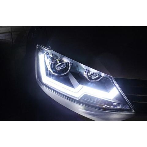 ヘッドライト 適用: VW フォルクスワーゲン/VOLKSWAGEN ゴルフ 7 ゴルフ7 GTI 2013-15 ダブル U LED 4300K〜8000K 35W・55W AL-HH-0396 AL