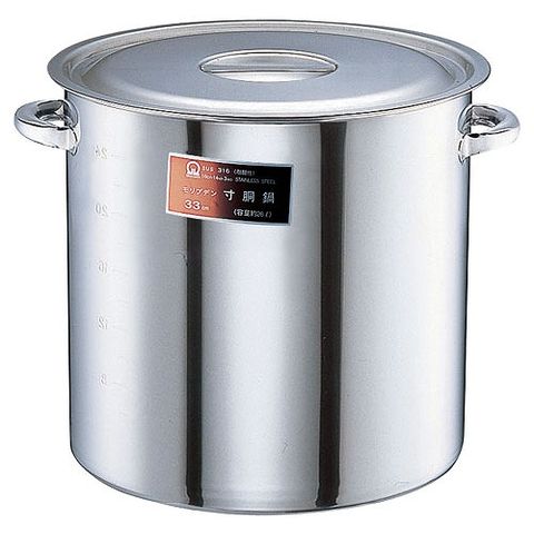 【未使用品】MTI プロガスト　アルミ半寸胴鍋　目盛付　33cm 17ℓ プロガスト 半寸胴鍋 目盛付 33cm 業務用寸胴鍋 33」の人気商品一覧