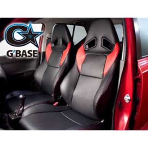 G'BASE ジーベース デザインシートカバー アルトワークス HA36S ブラック×レッド（GSC-007）