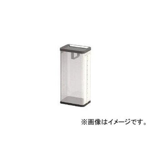 ぶんぶく 中身の見えるゴミ箱 角型ロータリー屑入 袋止め付 RSM-P-01B ぶんぶく 中身の見えるゴミ箱角型ロータリー屑入（袋止め付）RSM-