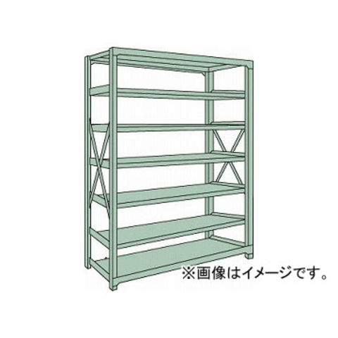 ★ご相談スペース トラスコ中山/TRUSCO R3型中量棚 1200×600×H2400 7段 単体