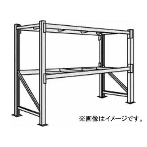 トラスコ中山/TRUSCO 重量パレット棚1トン2500×1100×H2500連結 1D25B25112B