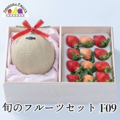 【予約受付】旬のフルーツセットF09（メロン・あまおう・白いちご）フルーツ 果物 詰め合わせ 贈答 贈り物 御歳暮 冷蔵便