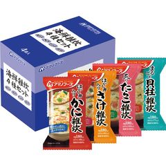 ケース販売！48食 アマノフーズ 海鮮雑炊4種セット4食×12 バラエティ 詰め合わせ 即席 インスタント まとめ買い ノベルティ 業務用 [am]