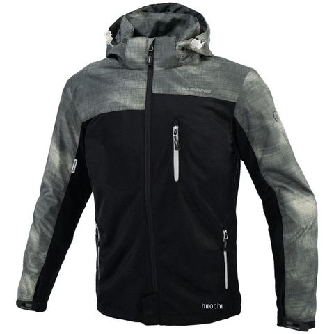 コミネ KOMINE 春夏モデル プロテクトメッシュパーカ -テン スモーク