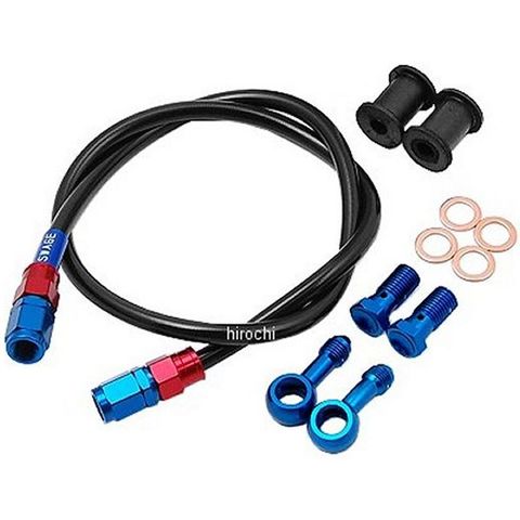 スウェッジライン SWAGE-LINE フロント ブレーキホースキット 08年-11年 エイプ50 タイプD JP店 スウェッジライン SWAGE-LINE フロント ブレーキホースキット 79年-82