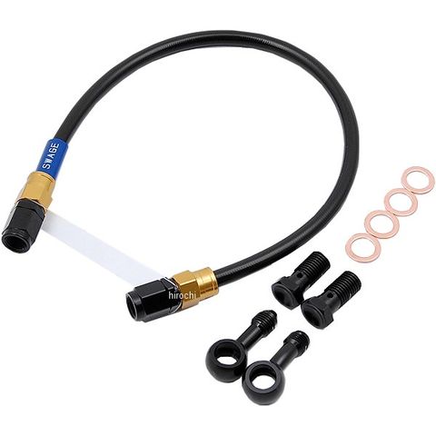 か スウェッジライン ZX-6R リアホースキット ホースエンド アルミ