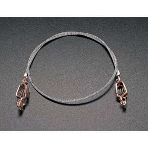 900mm アースクリップワイヤー エスコ EA991JP-1 (78-1060-94) 900mm アースクリップワイヤー EA991JP-1