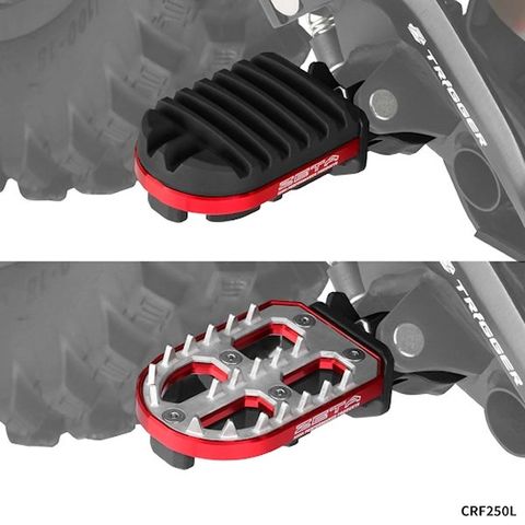 dショッピング |ZE93-0142 ジータ ZETA アドベンチャーフットペグ 赤