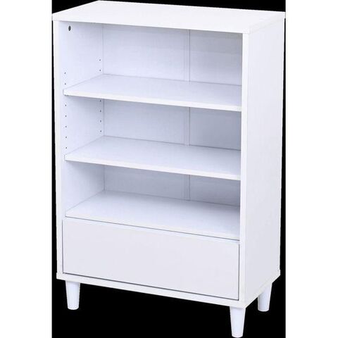 JKプラン FSI-0001-NAWH 直送 代引不可 オープンラック 木製 ラック 本棚 リビングチェスト 北欧 サイドボード 小さめ スリムチェスト FSI0001NAWH 代引き不可×お客様組み立て品JKプラン FSI-0001