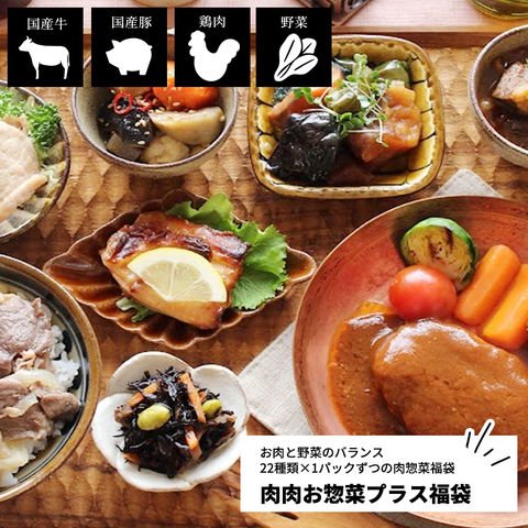 肉肉お惣菜プラス福袋 22種類×1パック
