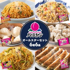 すかいらーく バーミヤン オールスターセット（6種6品）［キムチ炒飯1袋・本格炒飯1袋・小籠包1袋・肉焼売1袋・カレービーフン1袋・本格生餃子1袋］