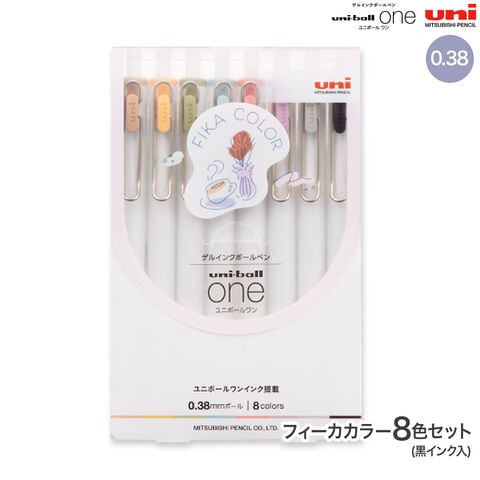 三菱 Uni-ball ONE P いろがみ　8本セット dショッピング |三菱鉛筆 uni-ball one ユニボール ワン 0.38 フィーカ