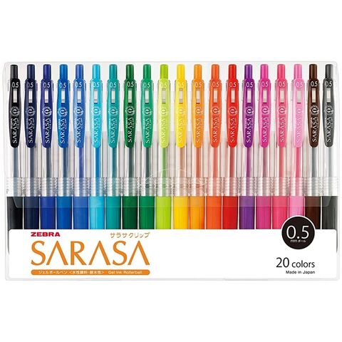 dショッピング |【送料無料】ゼブラ サラサクリップ 0.5mm 20色セット