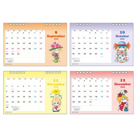 dショッピング |【送料無料】水森亜土 2026年 卓上 デスクカレンダー