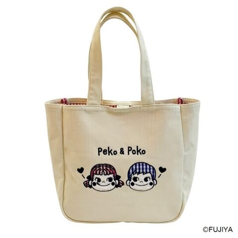 dショッピング |不二家 公式 トートバッグ ペコちゃん ポコちゃん