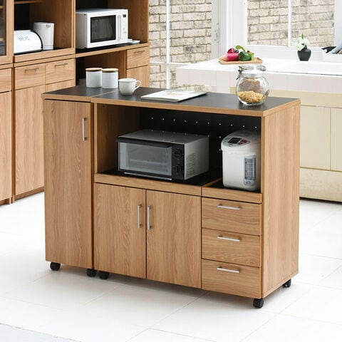 ロウヤ LOWYA キッチンカウンター レンジ台 食器棚 ｜LOWYA ロウヤ