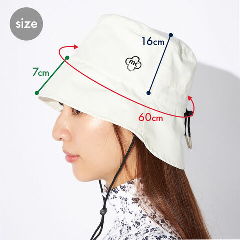 新品 マークアンドロナ レインキャップ ホワイト MARK & LONA（マーク