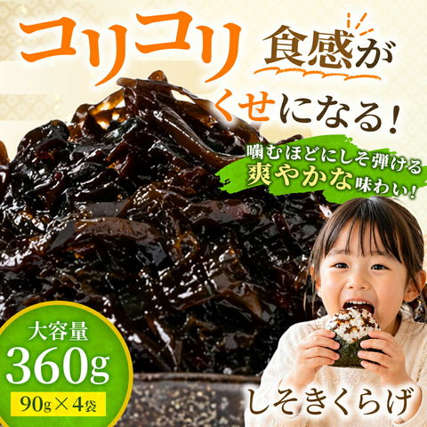 ご飯のお供 しそきくらげ 【90g×4袋 360g】ご飯のおとも おかず しそ きくらげ 佃煮 朝のおかず おつまみ おにぎりの具 ご飯のお供 ご飯のおとも ごはんのおとも