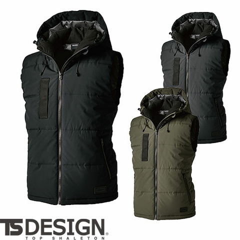 ARTISAN フード付き アルパカ混 ブラックダウンベスト 2、3回使用