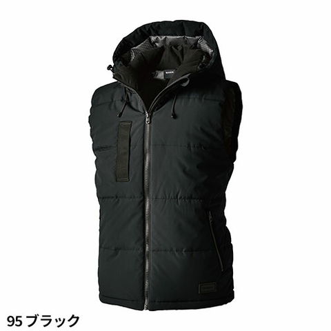 ノースウェイズ ワークダウンベスト ブラック Sサイズ France Textile