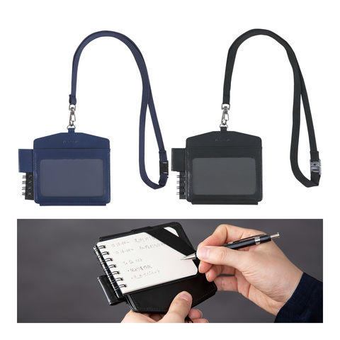 dショッピング |メモ&IDホルダー ネックストラップ ホルダー IDケース