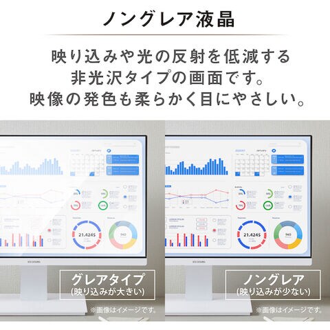 dショッピング |IRIS 105787 液晶ディスプレイ 21V型 ホワイト [ILD