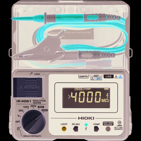 dショッピング |HIOKI デジタル絶縁抵抗計(5レンジ) IR4051-10 [IR4051