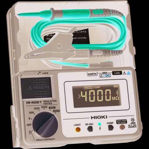 dショッピング |HIOKI デジタル絶縁抵抗計(5レンジ) IR4051-10 [IR4051